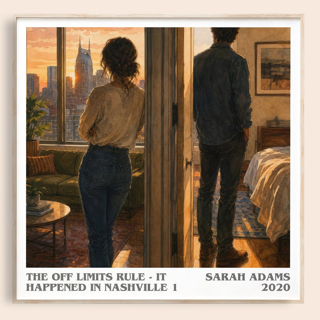 The Off Limits Rule - It Happened in Nashville 1 literary book poster by Sarah Adams – framed literary art print