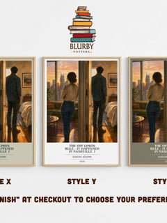 The Off Limits Rule - It Happened in Nashville 1 book cover print in frame leaning in hallway – romance wall art