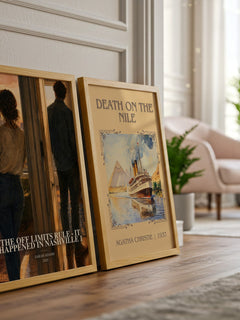 The Off Limits Rule - It Happened in Nashville 1 watercolour print framed by window – literary home decor