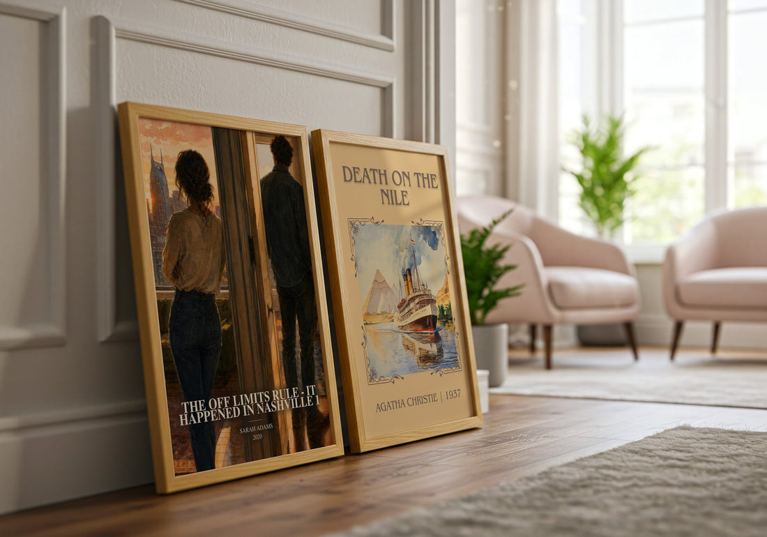 The Off Limits Rule - It Happened in Nashville 1 watercolour print framed by window – literary home decor