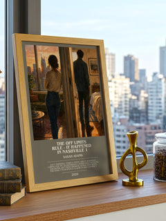The Off Limits Rule - It Happened in Nashville 1 bookish print framed by window – literary home decor
