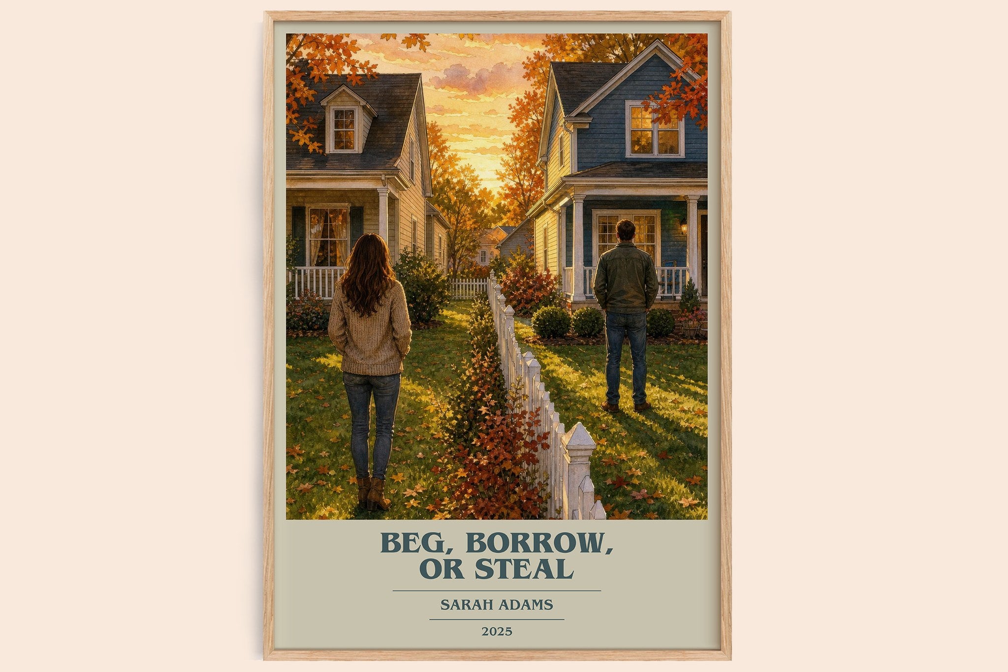 Beg, Borrow, or Steal Book Cover Poster by Sarah Adams