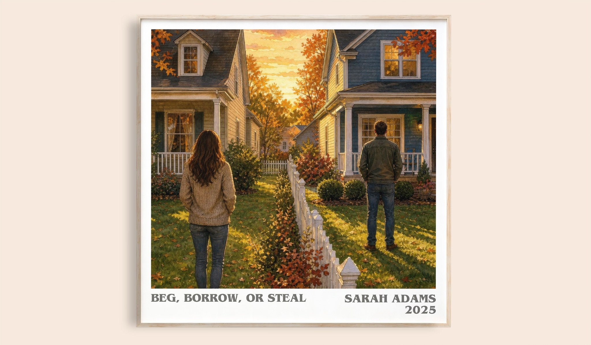 Beg, Borrow, or Steal Literary Art Print by Sarah Adams