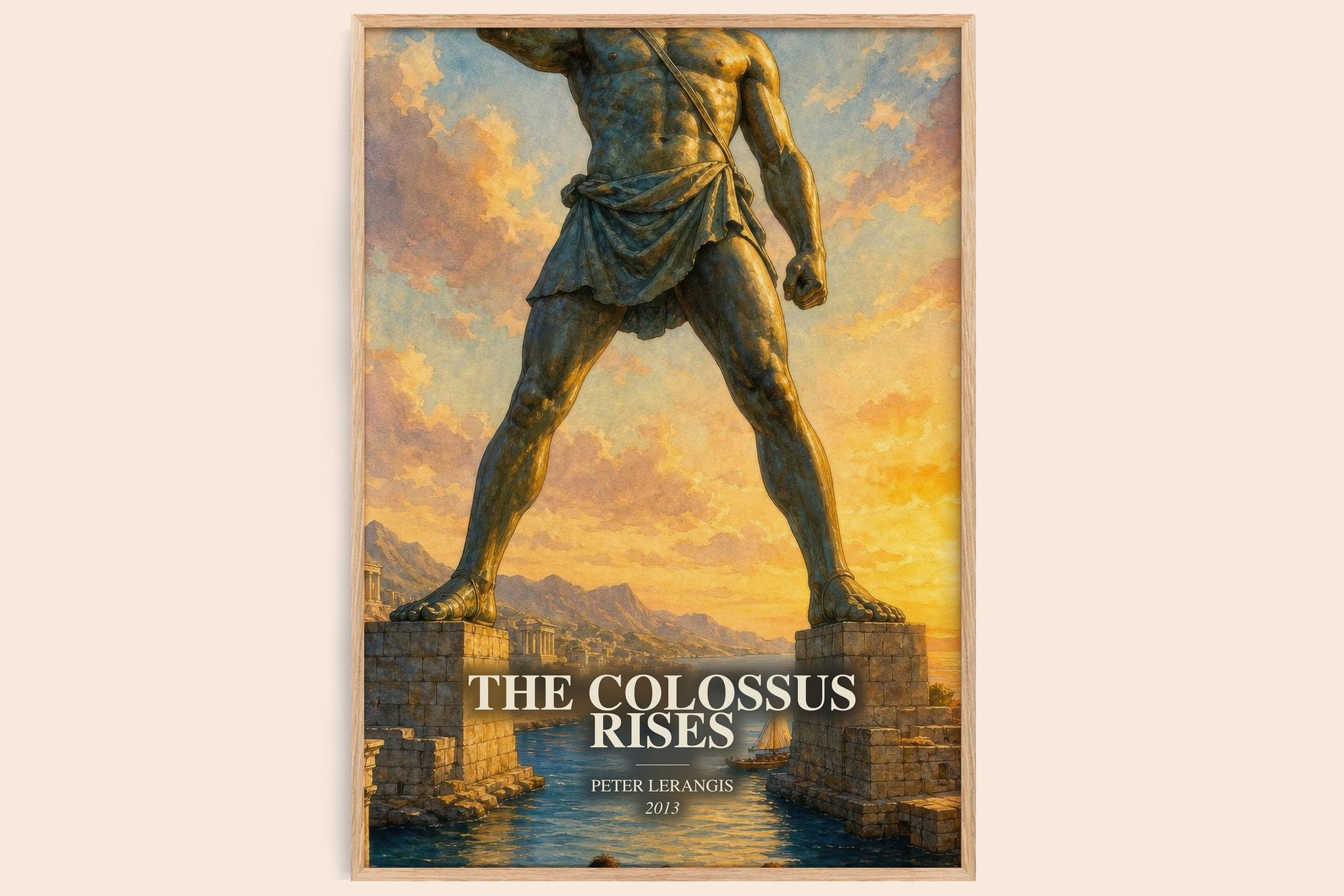 The colossus rises Book Watercolour Illustration by Peter Lerangis