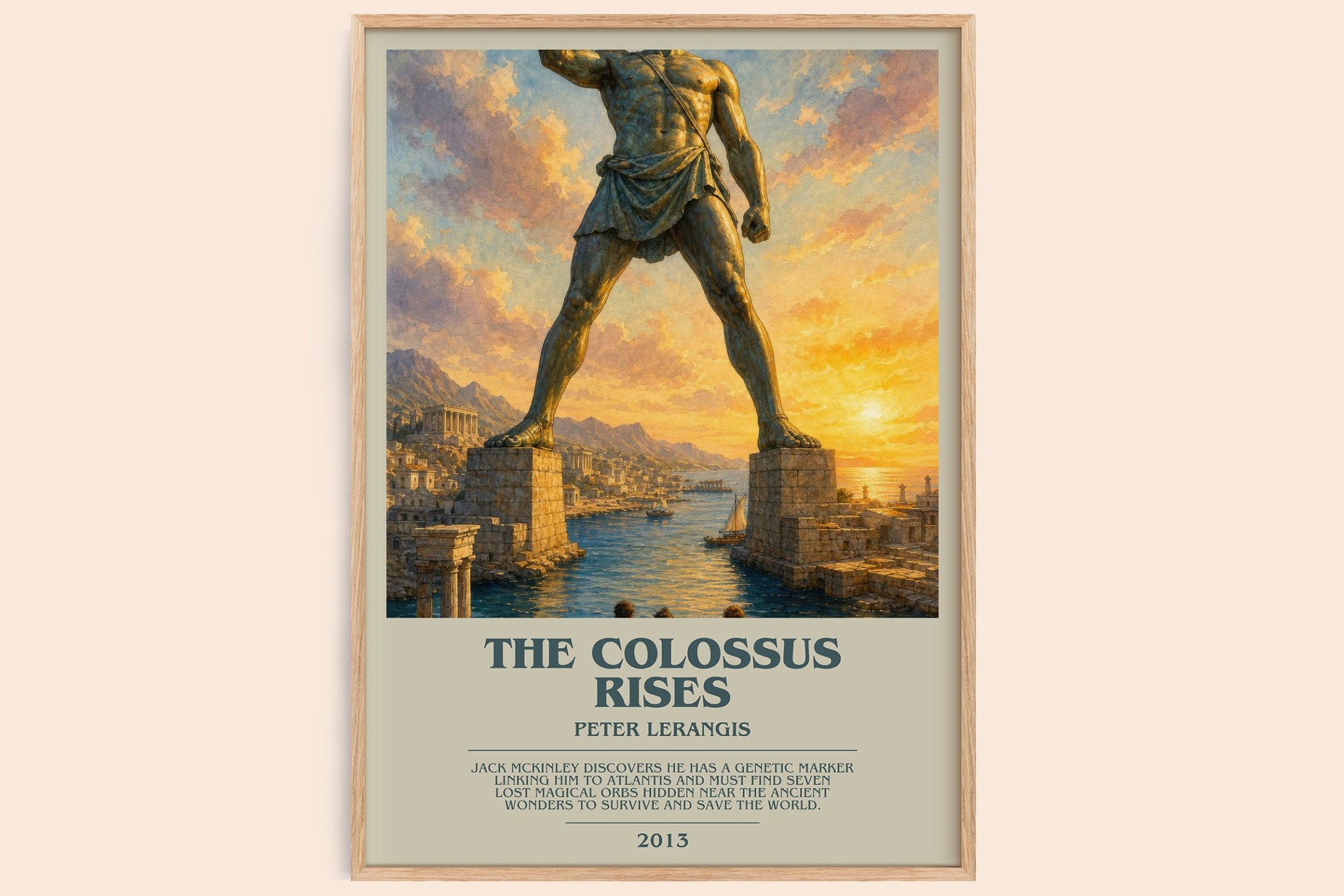 The colossus rises Bookish Wall Art by Peter Lerangis