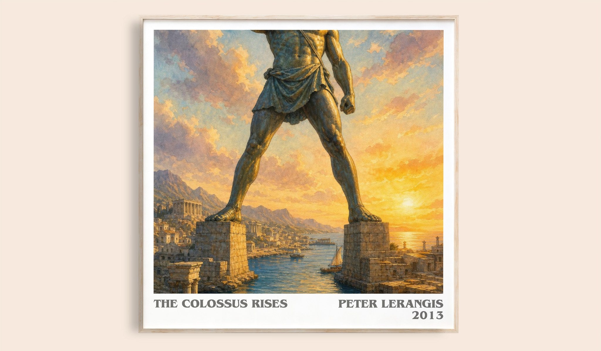 The colossus rises Literary Art Print by Peter Lerangis