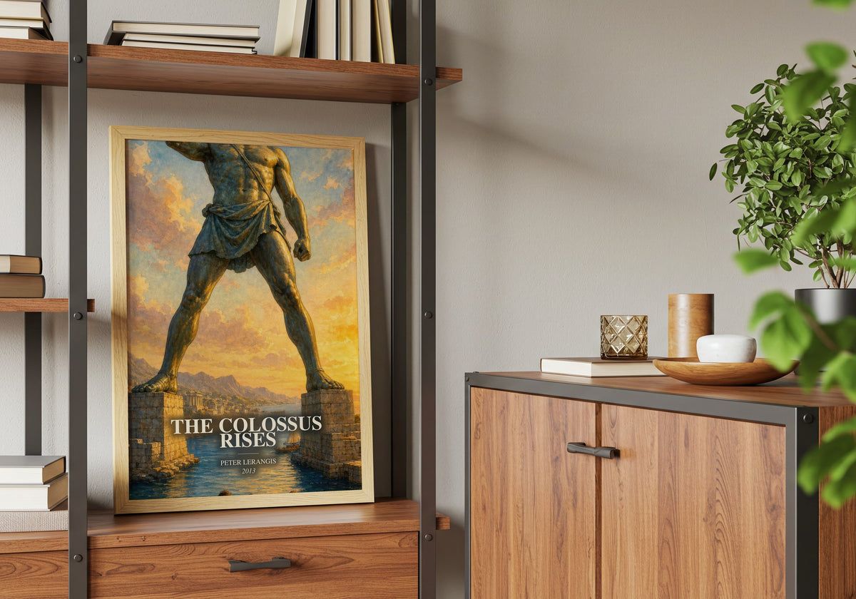 The colossus rises book watercolour illustration paper finish options – matte satin gloss