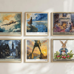 The colossus rises literary art print colour and style options – Peter Lerangis book art