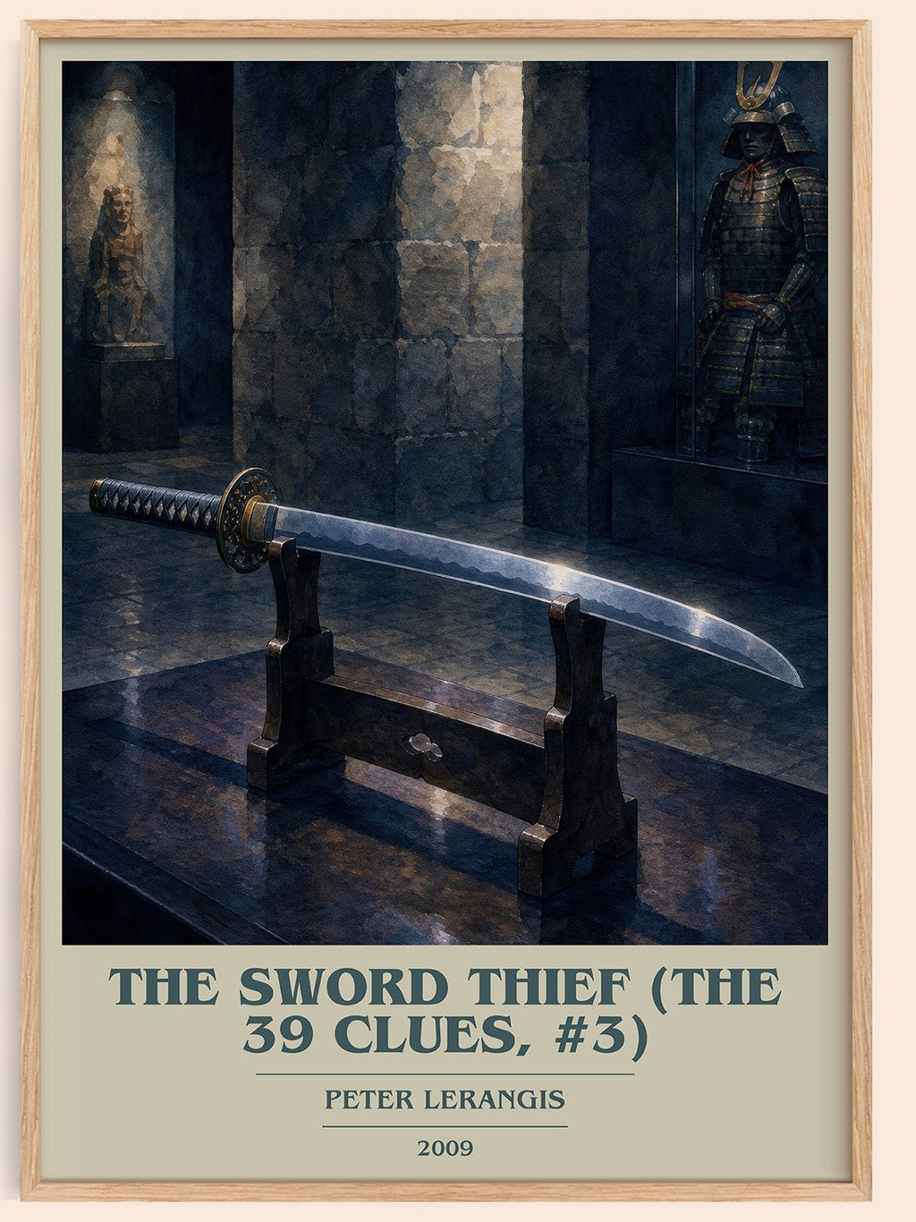 The Sword Thief (The 39 Clues, #3) book cover book poster by Peter Lerangis – framed literary art print