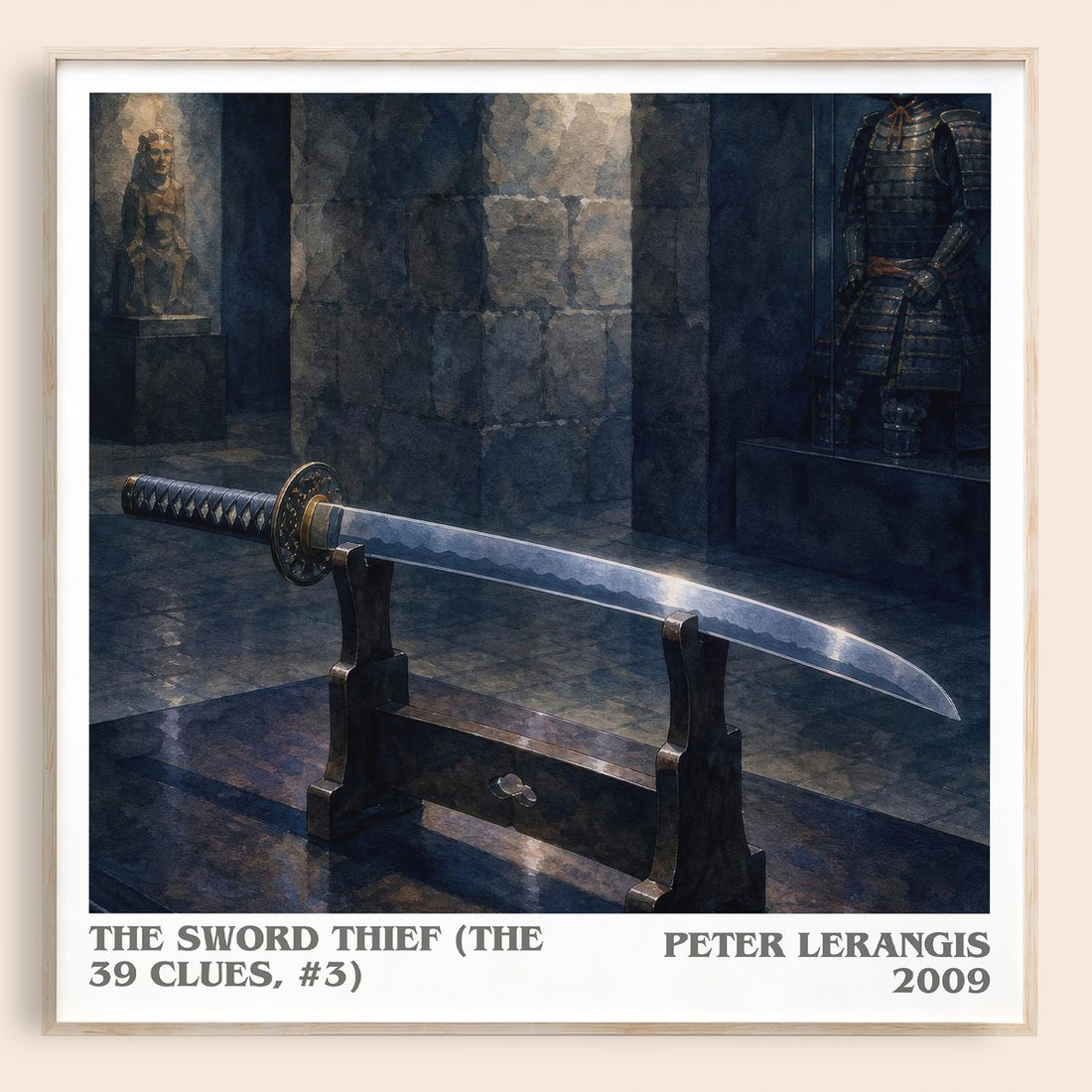 The Sword Thief (The 39 Clues, #3) literary book poster by Peter Lerangis – framed literary art print