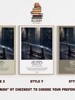 The Sword Thief (The 39 Clues, #3) bookish print in frame leaning in hallway – adventure wall art