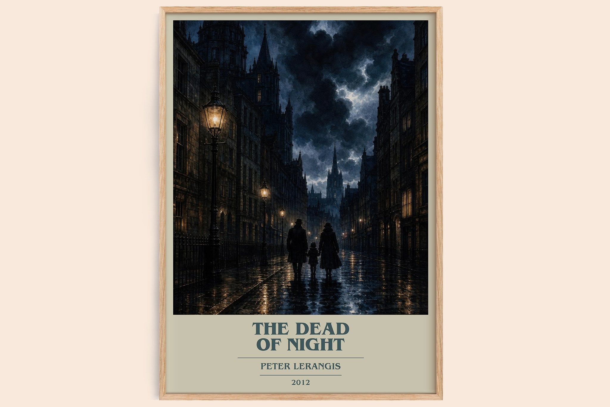 The Dead of Night Book Cover Poster by Peter Lerangis