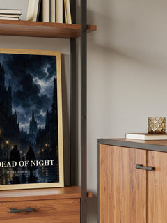 The Dead of Night book watercolour illustration paper finish options – matte satin gloss