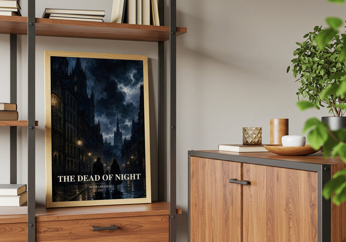 The Dead of Night book watercolour illustration paper finish options – matte satin gloss
