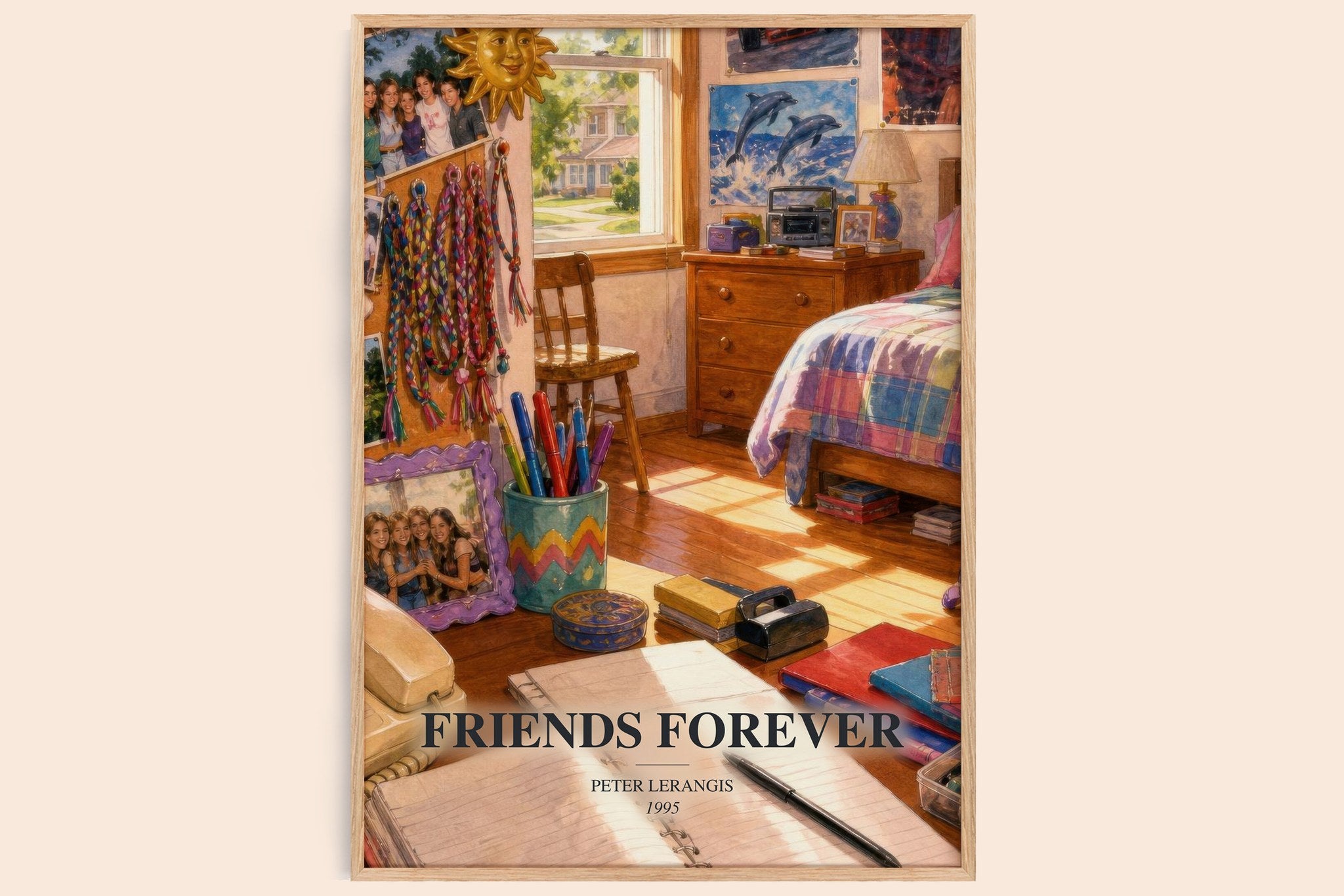 Friends Forever Book Watercolour Illustration by Peter Lerangis
