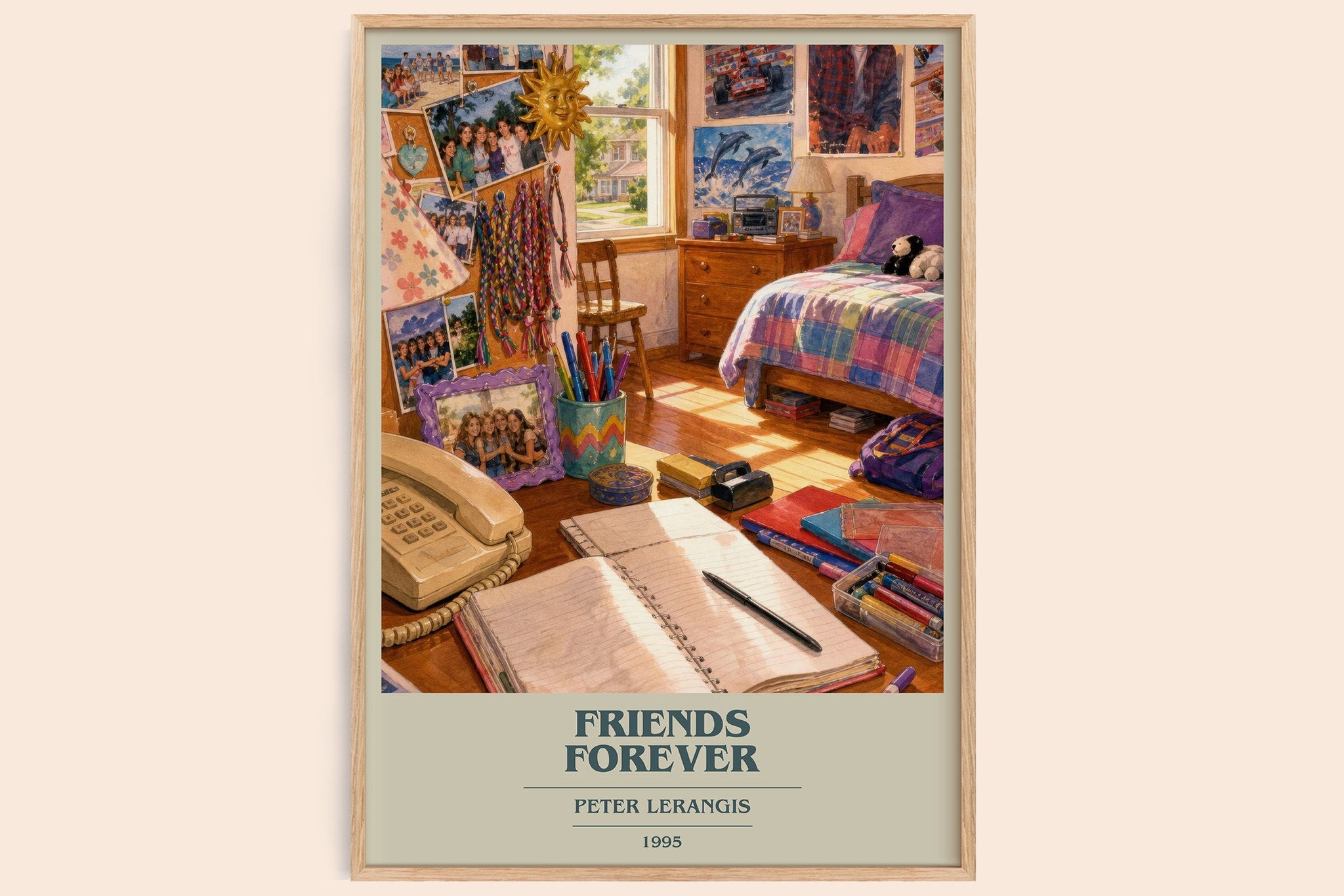 Friends Forever Book Cover Poster by Peter Lerangis