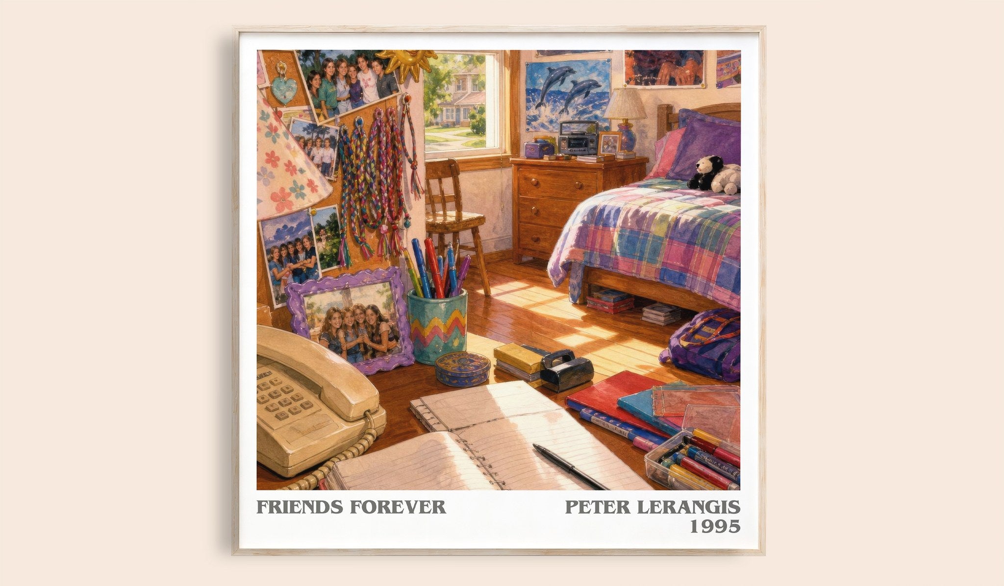 Friends Forever Literary Art Print by Peter Lerangis