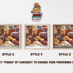 Friends Forever literary print in frame leaning in hallway – young adult wall art