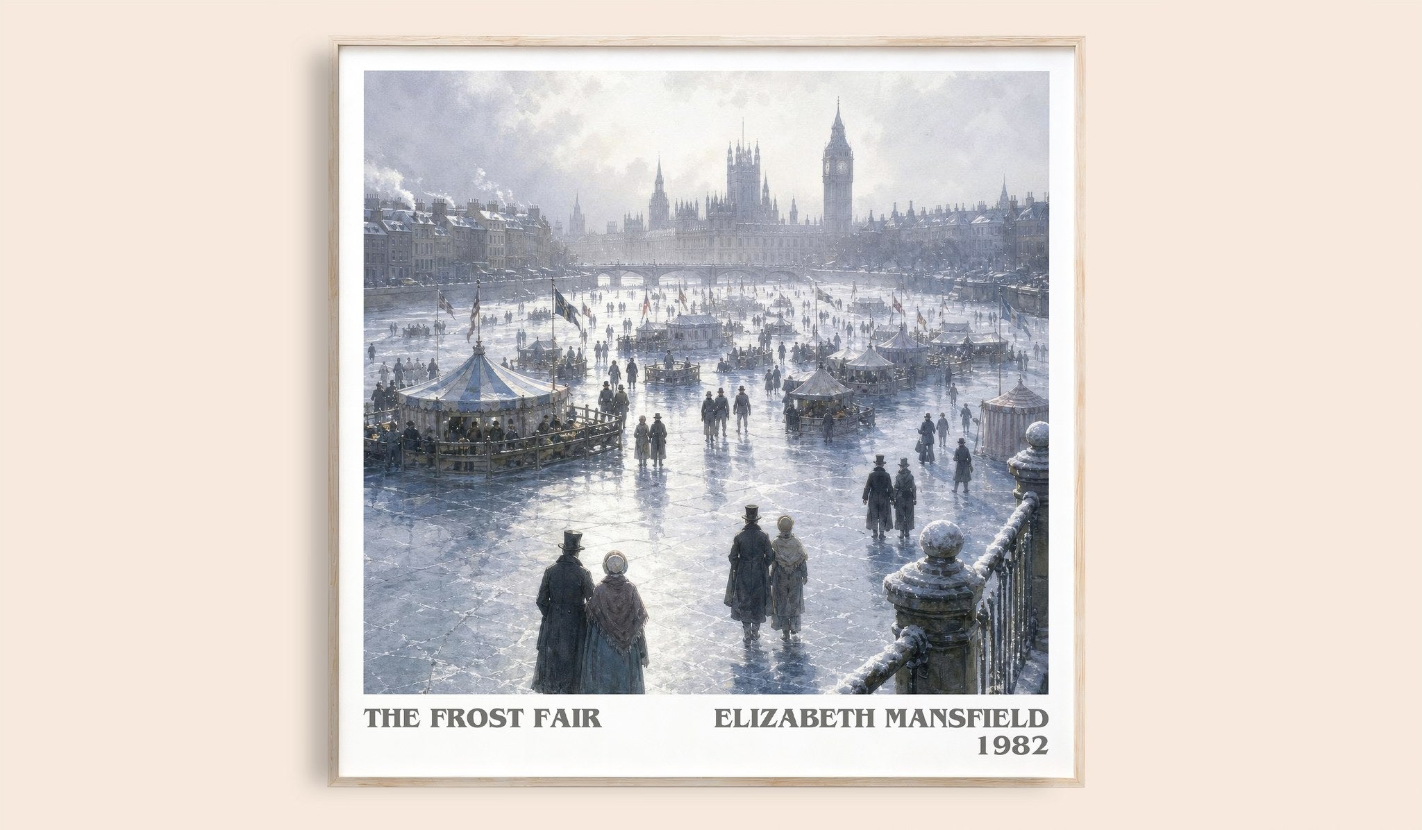 The Frost Fair Literary Art Print by Elizabeth Mansfield