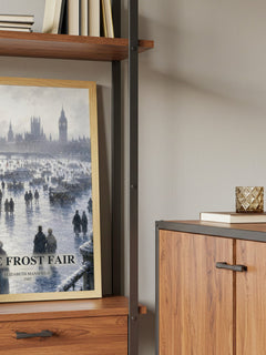 The Frost Fair book watercolour illustration paper finish options – matte satin gloss
