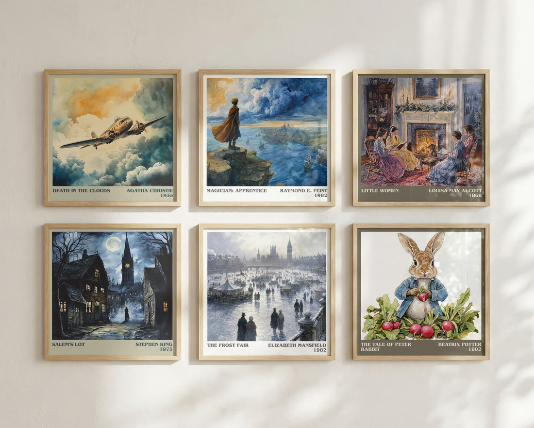 The Frost Fair literary art print colour and style options – Elizabeth Mansfield book art