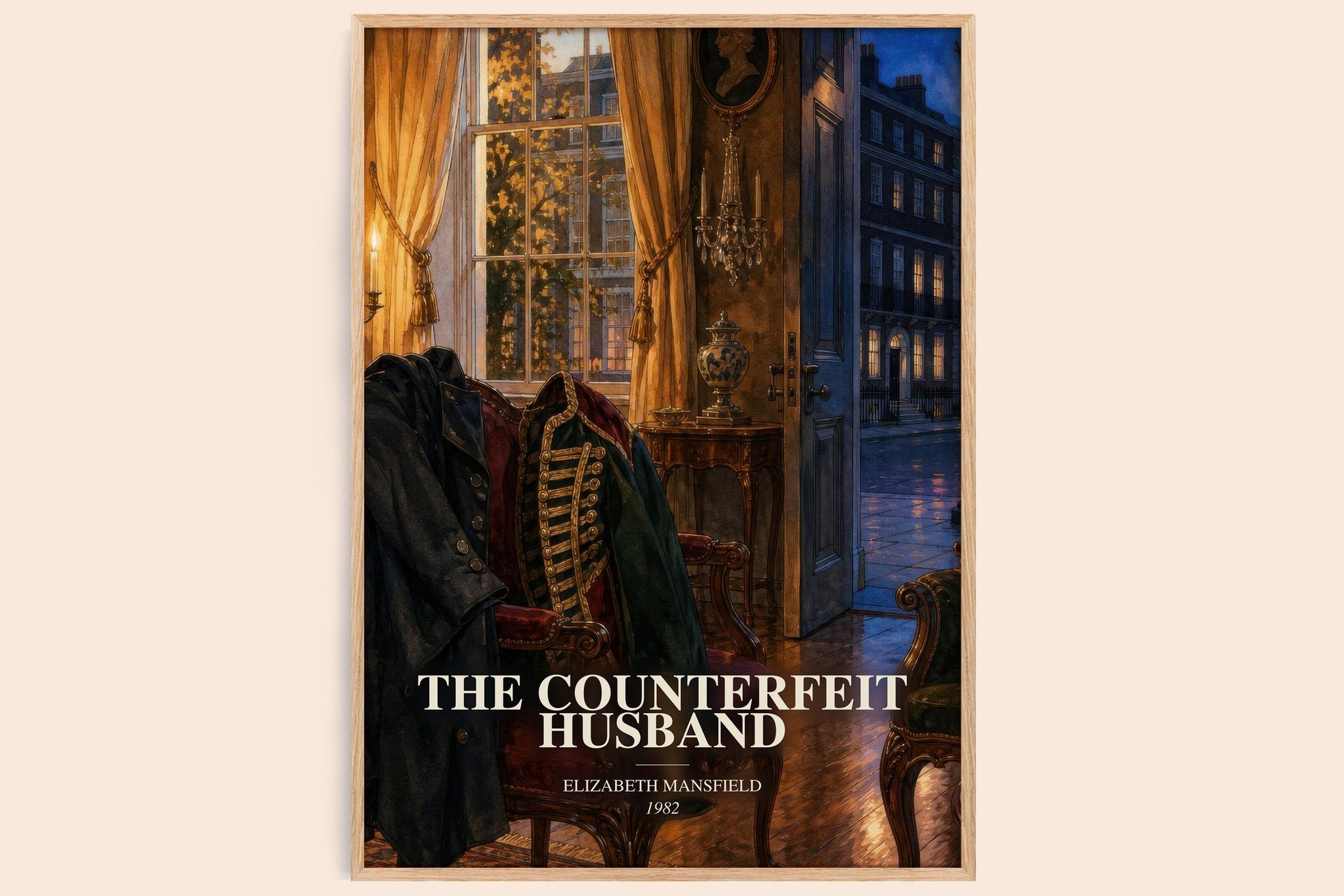 Counterfeit Husband Book Watercolour Illustration by E. Mansfield