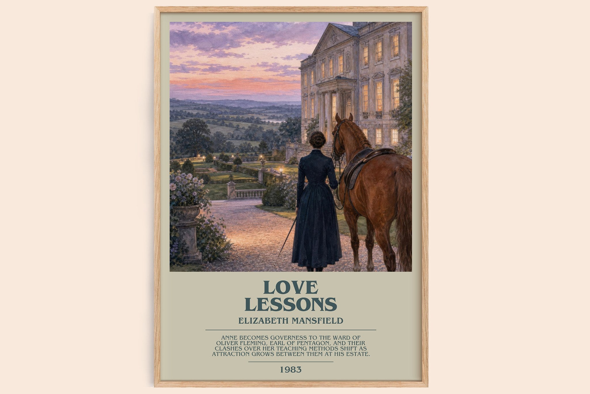 Love Lessons Bookish Wall Art by Elizabeth Mansfield
