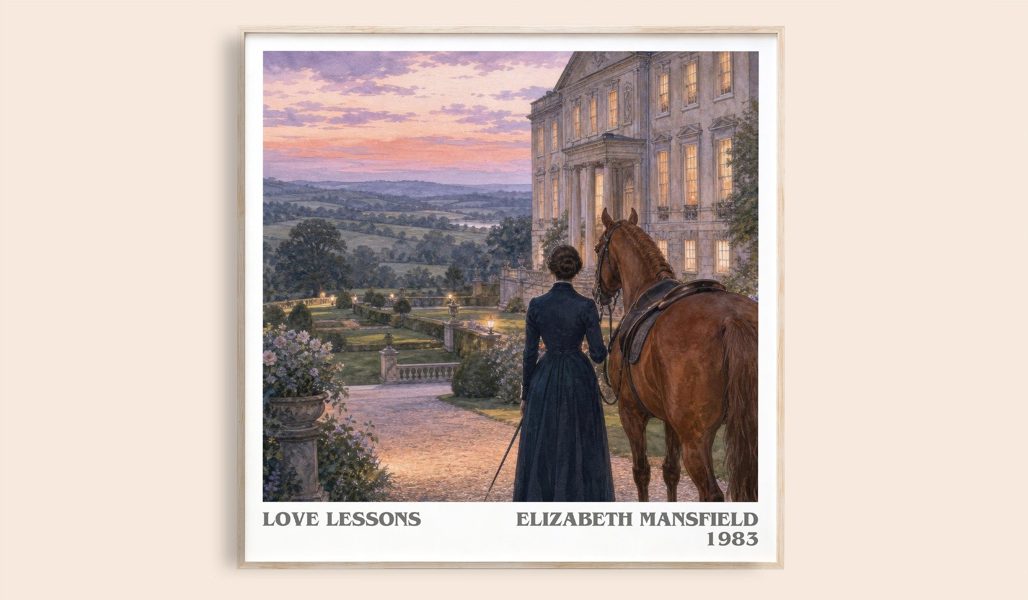 Love Lessons Literary Art Print by Elizabeth Mansfield