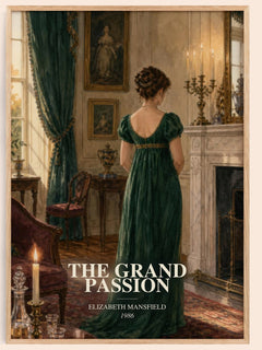 The Grand Passion watercolour book poster by Elizabeth Mansfield – framed literary art print