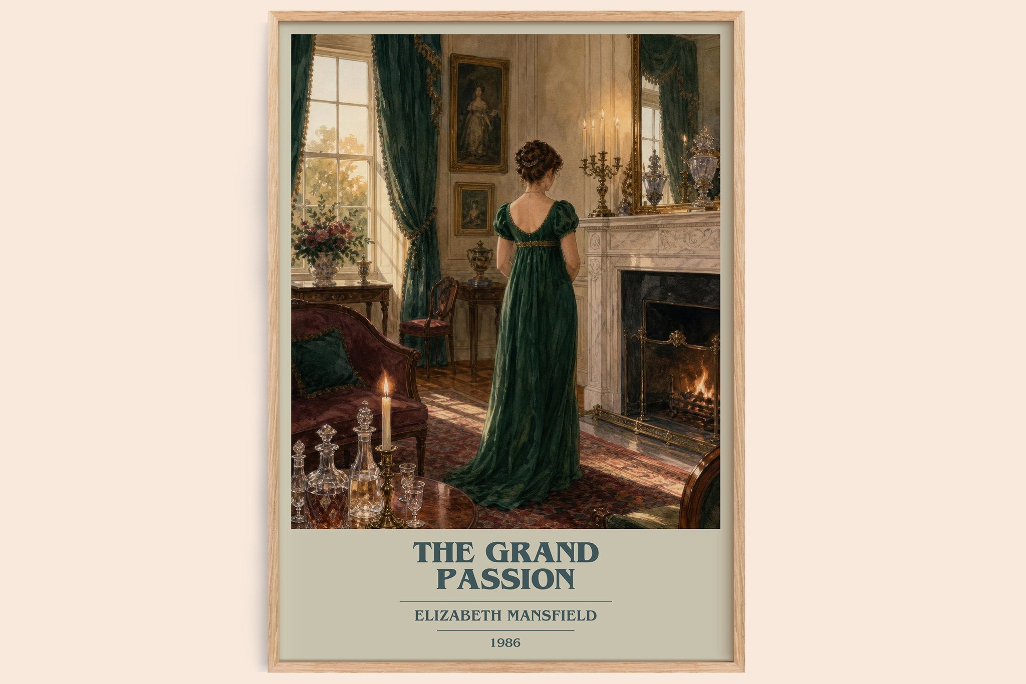 The Grand Passion Book Cover Poster by Elizabeth Mansfield