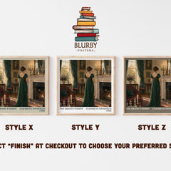 The Grand Passion literary print in frame leaning in hallway – romance wall art