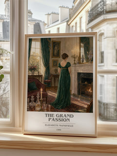 The Grand Passion book cover poster colour and style options – Elizabeth Mansfield book art