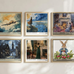 The Grand Passion literary art print colour and style options – Elizabeth Mansfield book art