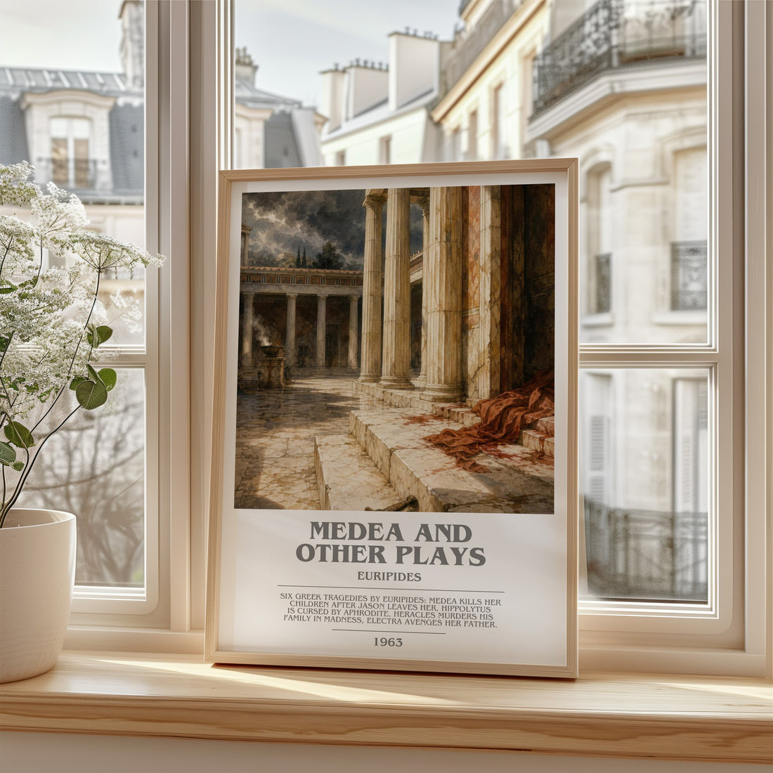 Medea and other plays bookish poster colour and style options – Euripides book art