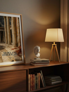 Medea and other plays watercolour print on bookshelf – Euripides fan gift