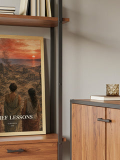 Grief Lessons book watercolour illustration paper finish options – matte satin gloss