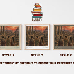 Grief Lessons Literary Art Print by Euripides – Style X, Y and Z square prints side by side – choose your finish