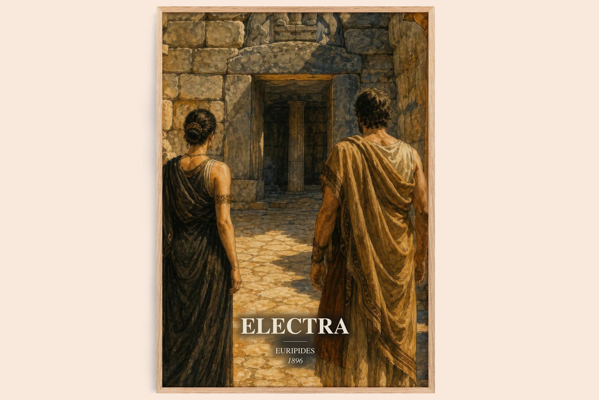 Electra Book Watercolour Illustration by Euripides