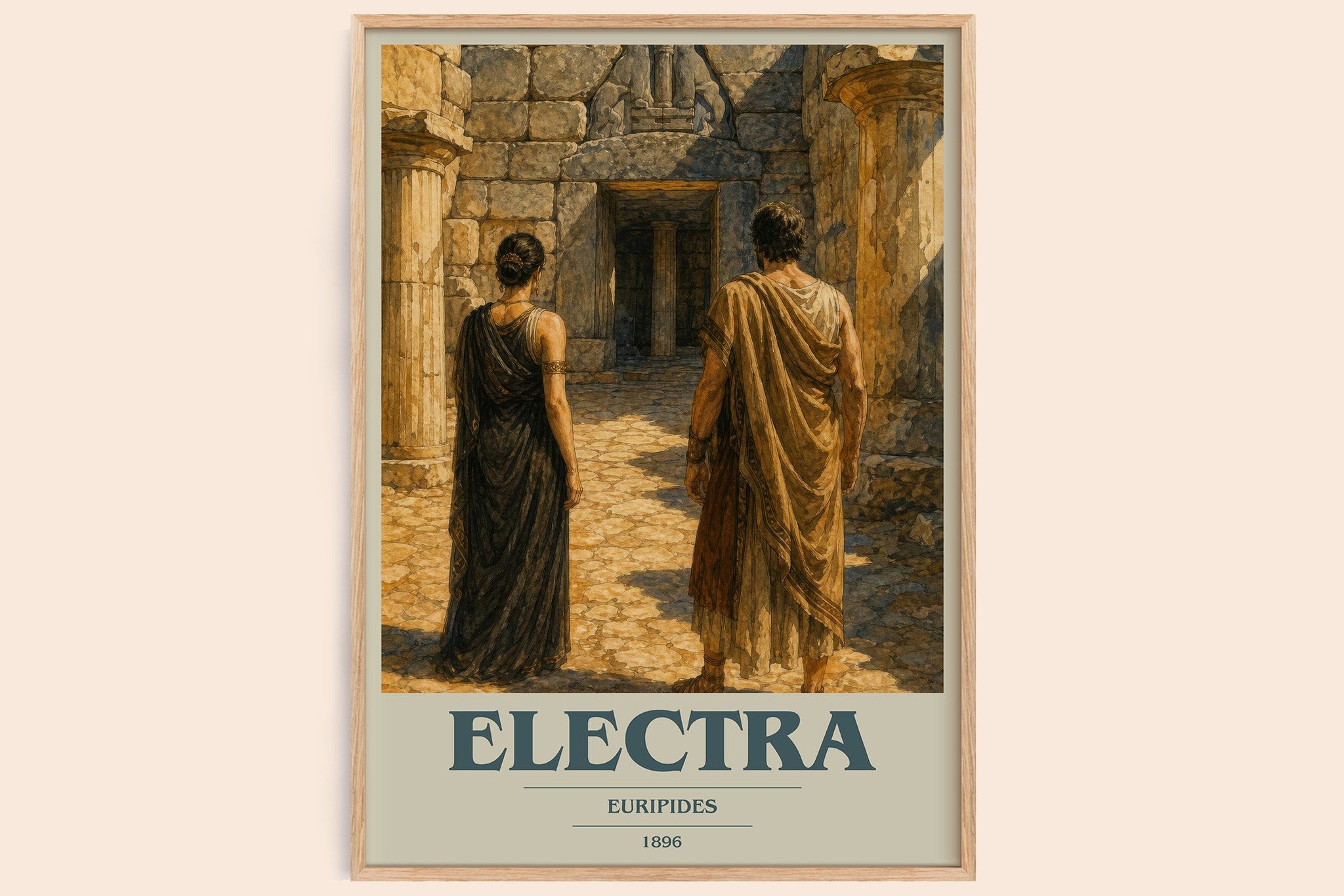 Electra Book Cover Poster by Euripides