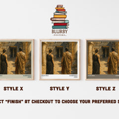 Electra literary print in frame leaning in hallway – classic literature wall art