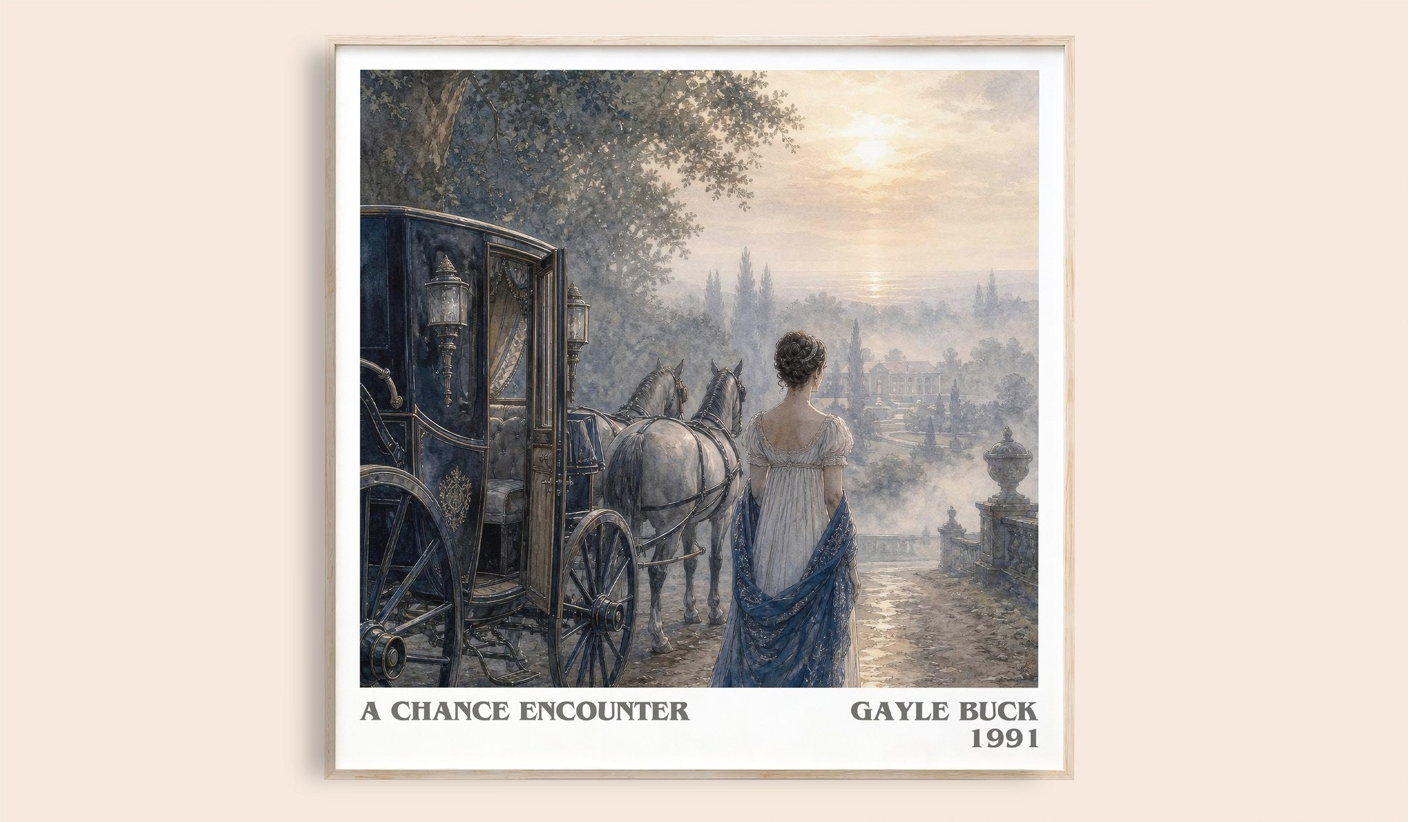 A Chance Encounter Literary Art Print by Gayle Buck