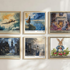 A Chance Encounter literary art print colour and style options – Gayle Buck book art