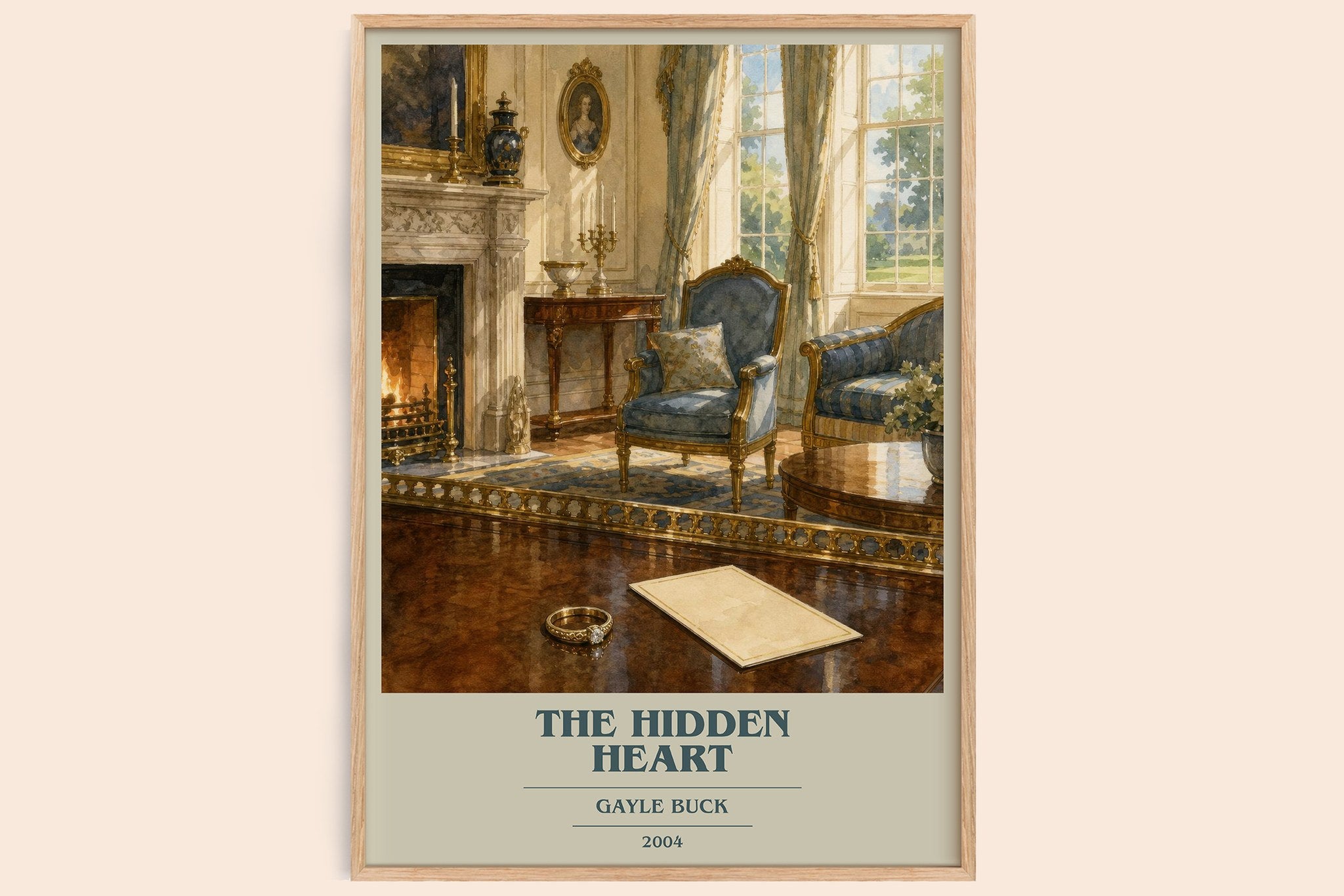 The Hidden Heart Book Cover Poster by Gayle Buck