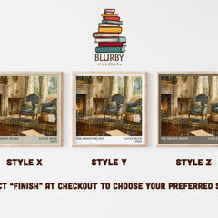 The Hidden Heart literary print in frame leaning in hallway – romance wall art