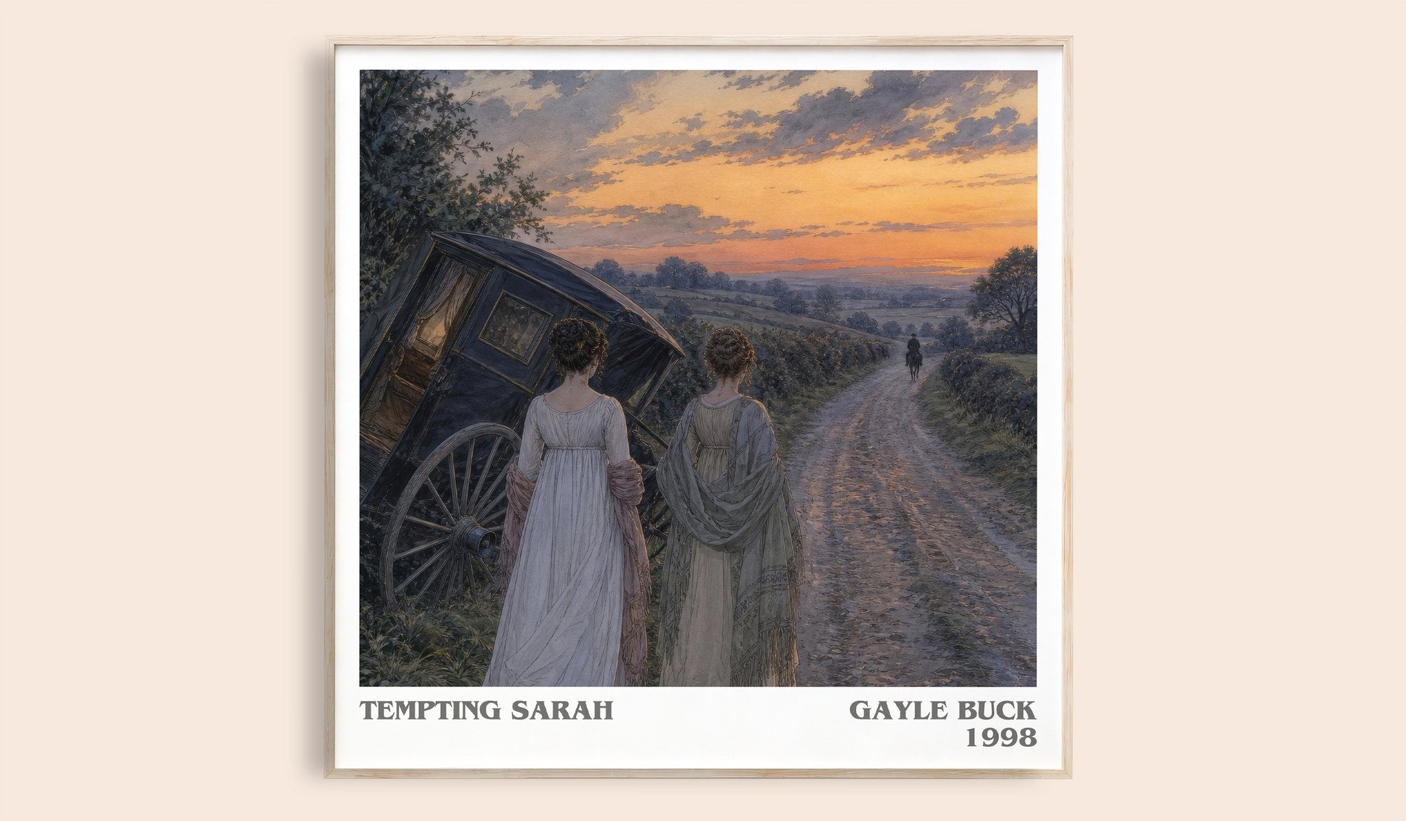 Tempting Sarah Literary Art Print by Gayle Buck