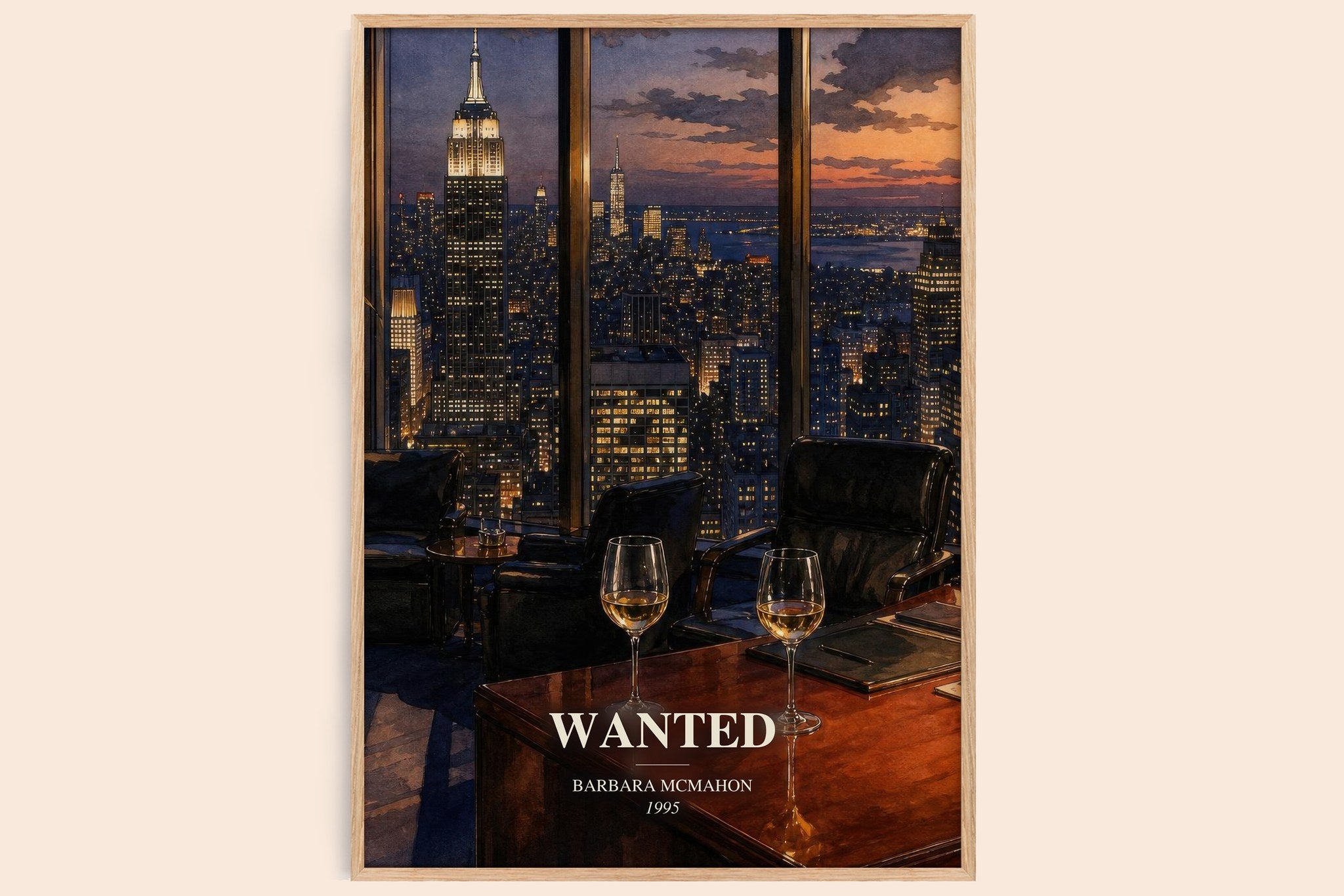 Wanted Book Watercolour Illustration by Barbara McMahon