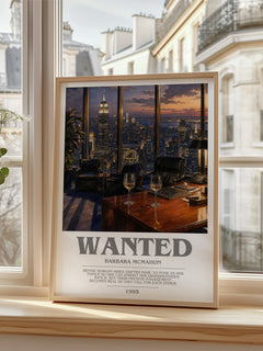 Wanted bookish poster colour and style options – Barbara McMahon book art