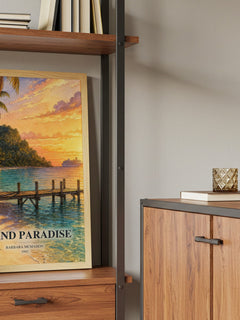 Island Paradise book watercolour illustration paper finish options – matte satin gloss