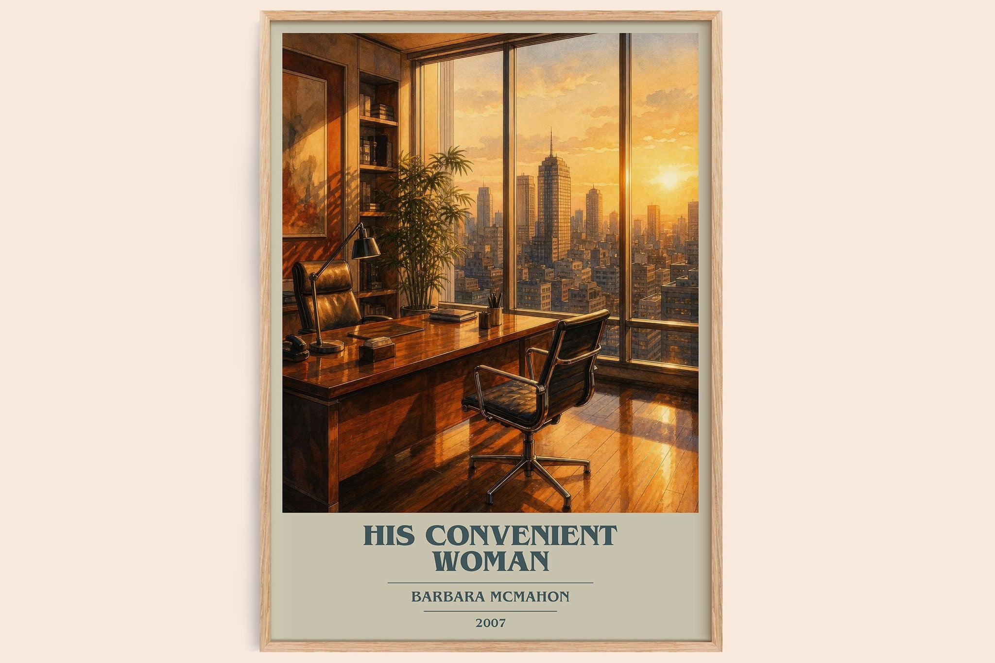 His Convenient Woman Book Cover Poster by Barbara McMahon