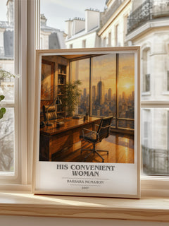 His Convenient Woman book cover poster colour and style options – Barbara McMahon book art